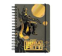 Grupo Erik Libreta A5 Star Wars - Cuaderno a5 punteado (Notebook A5) | Bullet Jornal A5 - Libreta de puntos anillas de Tapa dura Boba Fett, 180 págs