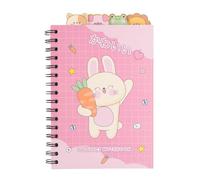 Grupo Erik Libreta con separadores Kawaii - Cuaderno A5 punteado, Libreta niña | Cuaderno apuntes : Libreta a5 anillas : Tapa blanda 160 págs