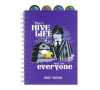 Grupo Erik Libreta con separadores Miercoles Addams - Cuaderno A5 punteado, Libreta niña | Cuaderno apuntes : Libreta a5 anillas : Tapa blanda 160 págs