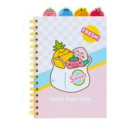 Grupo Erik Libreta con separadores Pusheen Fruits - Cuaderno A5 lineas, Libreta niña Kawaii | Cuaderno apuntes : Libreta a5 anillas : Tapa blanda 160 págs