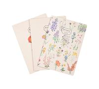 Grupo Erik Libretas A5 flores - Pack Cuadernos A5 | 3 Cuadernos bonitos : Cuaderno punteado + Cuaderno hojas blancas + Cuaderno lineas (Tapas blandas, 64 págs cada uno)