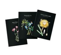 Grupo Erik Libretas A5 Flores Sleepless Garden - Pack de Cuadernos A5 mujer : 3 formatos Punteado + Hojas blancas + Lineas (Tapas Blandas, 64 págs cada uno)