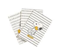 Grupo Erik Libretas A5 Snoopy - Pack Cuadernos A5 | 3 Cuadernos bonitos : Cuaderno punteado + Cuaderno hojas blancas + Cuaderno lineas (Tapas blandas, 64 págs cada uno)