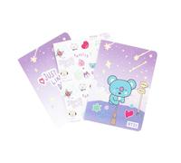 Grupo Erik Libretas A6 BT21 The Journey Koya : Pack de Cuadernos pequeños, 3 formatos : Punteado + Hojas blancas + Lineas (Tapas Blandas, 64 págs cada uno)