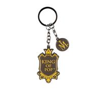 Grupo Erik Llavero Michael Jackson - Llavero Coche Metalico King of Pop | con Colgante Monograma, Llaveros Originales Portallaves, Llavero Mujer y Hombre, Regalo Fans, Merchandising Oficial