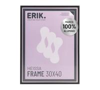 Grupo Erik Marco 30x40 negro - Marco aluminio negro - Marco de fotos 30x40 cm - Marcos para cuadros 30x40 / Marcos de fotos pared | Decoracion hogar (Accesorios de montaje incluidos)