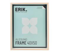 Grupo Erik Marco 40x50 marron haya - Marcos de fotos o diplomas pared | Marcos para cuadros - Decoracion hogar (Accesorios de montaje incluidos)