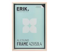 Grupo Erik Marco 42x59,4 cm marron haya - Marco A2 madera | Marcos para cuadros - Decoracion hogar: Apto posters de pared, laminas decorativas… (Accesorios de montaje incluidos)