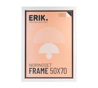 Grupo Erik Marco 50x70 Blanco - Marco Blanco 50x70 para puzzle : Marcos de fotos o diplomas pared | Marcos para cuadros pared - Decoracion hogar (Accesorios de montaje incluidos)