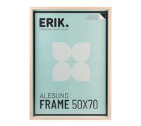 Grupo Erik Marco 50x70 marron haya - Marco madera 50x70 para puzzle : Marcos de fotos o diplomas pared | Marcos para cuadros pared - Decoracion hogar (Accesorios de montaje incluidos)