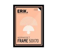 Grupo Erik Marco 50x70 Negro | Marco de fotos 50x70, Marcos de fotos pared para diplomas o puzzles, De Madera (Accesorios de montaje incluidos)