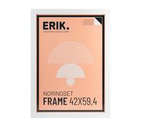 Grupo Erik Marco 42x59,4 cm Blanco - Marco A2 Blanco| Marcos para cuadros - Decoracion hogar apto para colgar posters de pared, laminas decorativas… (Accesorios de montaje incluidos)