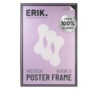 Grupo Erik Marco poster 61 x 91 5 cm negro - Marco aluminio negro | Marcos para cuadros - Decoracion hogar Apto posters de pared, laminas decorativas… (Accesorios de montaje incluidos)