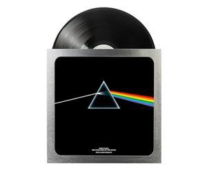 Grupo Erik Marco vinilo plata Premium - Marco madera para disco vinilo LP 12" con Anclaje y Cristal - Decoración hogar │ Regalos para amantes de la música (35.5 x 38 cm)