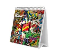 Grupo Erik Marvel Calendario Sobremesa 2027 - Calendario Mesa 19,5x16,5cm | Planificador Mensual, 12 Ilustraciones, 2 Formatos, Caja Protectora, En 6 Idiomas