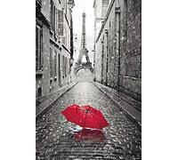 Grupo Erik Maxi Poster Paris Paraguas Rojo