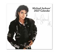 Grupo Erik Michael Jackson Calendario 2027 Pared - Almanaque 2027 30x30cm | Planificador Mensual, 12 Ilustraciones, Póster Incluido, En 6 Idiomas, Michael Jackson regalos Merchandising