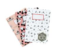Erik Pack de cuadernos A6 Mickey Disney 100 Aniversario – 3 unidades, 64 págs, tapas blandas