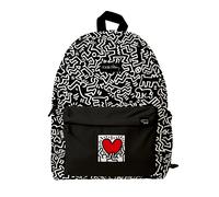 Grupo erik mochila escolar adolescente keith haring - mochila negra in
