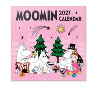 Grupo Erik Moomin Calendario 2027 Pared - Almanaque 16 Meses 30x30cm | Planificador Mensual, 12 Ilustraciones en Sobre Protector, Moomin merchandising oficial