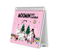 Grupo Erik Moomin Calendario Sobremesa 2027 - Calendario Mesa 19,5x16,5cm | Planificador Mensual, 12 Ilustraciones, 2 Formatos, Caja Protectora, Moomin merchandising oficial