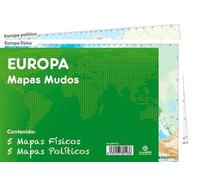 Grupo Erik - Pack 10 Mapas Mudos Europa Politica Fisica