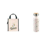 Grupo Erik Pack Snoopy - Bolsa Porta Alimentos + Botella de Agua 500ml | Nevera Portátil Isotérmica 6L + Cantimplora Térmica Acero Inoxidable, Aislamiento Doble Pared Frío/Calor, Snoopy Regalos