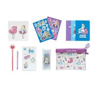 Grupo Erik Set de papelería Disney Alicia en el País de Las Maravillas - Estuche con Material - Pack papelería/Kit Material Escolar - Set papelería Disney - Estuche Disney