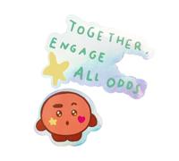 Grupo Erik Pegatinas BT21 Shooky impermeables - 2 Stickers vinilo