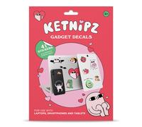 Grupo Erik Pegatinas Ketnipz impermeables y reutilizables | Paquete de pegatinas, 41 stickers, optimas pegatinas para móvil, ordenador, tablet, etiqueta para botellas…