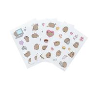 Pegatinas Pusheen impermeables y reutilizables : Paquete de pegatinas: 16 stickers KAWAII, Optimas pegatinas para móvil, ordenador, tablet, etiqueta para botellas