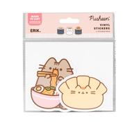 Grupo Erik Pegatinas Pusheen Sushi Impermeables - 2 Stickers vinilo | Decoración kawaii para móvil, maletas, portátil, tablet, etiqueta para botellas… MODELO 6/6