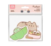Grupo Erik Pegatinas Pusheen Sushi Impermeables - 2 Stickers vinilo | Decoración kawaii para móvil, maletas, portátil, tablet, etiqueta para botellas… MODELO 4/6