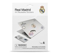 Pegatinas Real Madrid impermeables y reutilizables : Paquete de pegatinas: 44 stickers fútbol, Optimas pegatinas para móvil, ordenador, maleta, tablet, etiqueta para botellas… │ Producto Oficial