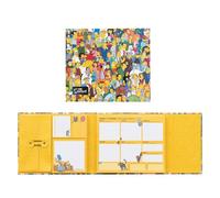 Grupo Erik Planificador Semanal Escritorio Los Simpsons - Papeleria bonita | 6 tamaños notas adhesivas bonitas + Planificador semanal Cierre Magnetico, material escolar oficina, licencia oficial