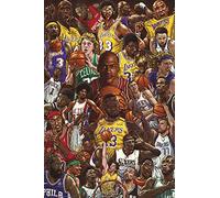 Grupo Erik Poster baloncesto superestrellas - Laminas decorativas 61x91,5cm a todo color | Posters para pared ideal decoración habitación Star Wars regalos