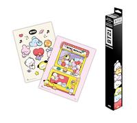 Grupo Erik Poster BT21, 2 Posters para pared : Laminas decorativas, BT21 Merchandising : Posters decorativos (38x52 cm)
