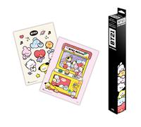 Grupo Erik Poster BT21, 2 Posters para pared : Laminas decorativas, BT21 Merchandising : Posters decorativos (38x52 cm)