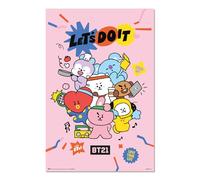 Grupo Erik Poster BT21 Lets Do It - Laminas decorativas 61x91,5cm a todo color | Posters para pared ideal decoración habitación