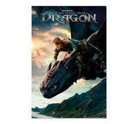 Grupo Erik Poster Como entrenar a tu Dragon - Laminas decorativas 61x91,5cm a todo color | Posters para pared ideal decoración habitación