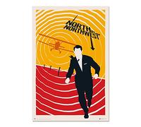 Grupo Erik Poster con la muerte en los talones 100 aniversario WB - Laminas decorativas 61x91,5cm a todo color | Posters para pared ideal decoración habitación