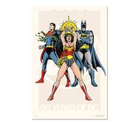 Grupo erik poster dc comics 90 aniv. - laminas decorativas 61x91,5cm a
