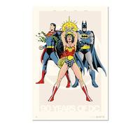 Grupo Erik Poster DC Comics 90 Aniv. - Laminas decorativas 61x91,5cm a todo color | Posters para pared ideal decoración habitación, DC Comics Merchandising oficial