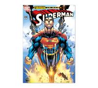 Grupo Erik Poster DC Comics Superman infinite crisis is here! - Laminas decorativas 61x91,5cm a todo color | Posters para pared ideal decoración habitación