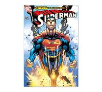 Grupo Erik Poster DC Comics Superman infinite crisis is here! - Laminas decorativas 61x91,5cm a todo color | Posters para pared ideal decoración habitación