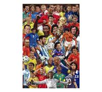 Grupo Erik Póster de futbolistas legendarios - 35.8 x 24.2 pulgadas / 91 x 61.5 cm - Se envía enrollado - Pósters geniales - Póster artístico - Pósters e impresiones - Pósteres de pared