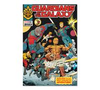 Grupo Erik Póster de Guardianes de la Galaxia Vol 3 de Marvel Explode Into The Next Galactic Adventure - 91 x 61,5 cm - Se envía enrollado - Póster de arte - Póster artístico - Póster de pared