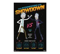 Erik Póster Rick y Morty Interdimensional Showdown – 35.8 x 24.2 pulgadas / 91 x 61,5 cm – Se envía enrollado