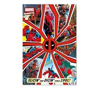 Grupo Erik Poster DeadPool Portada Comic 30 años | Laminas decorativas 61x91,5cm a todo color, Posters para pared ideal decoración habitación