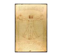 Grupo Erik: Póster del Hombre Vitruviano de Leonardo | Póster de pared de arte clásico, 61 x 91,5 cm, póster de pared con papel brillante y enmarcable, para hombre vitruviano